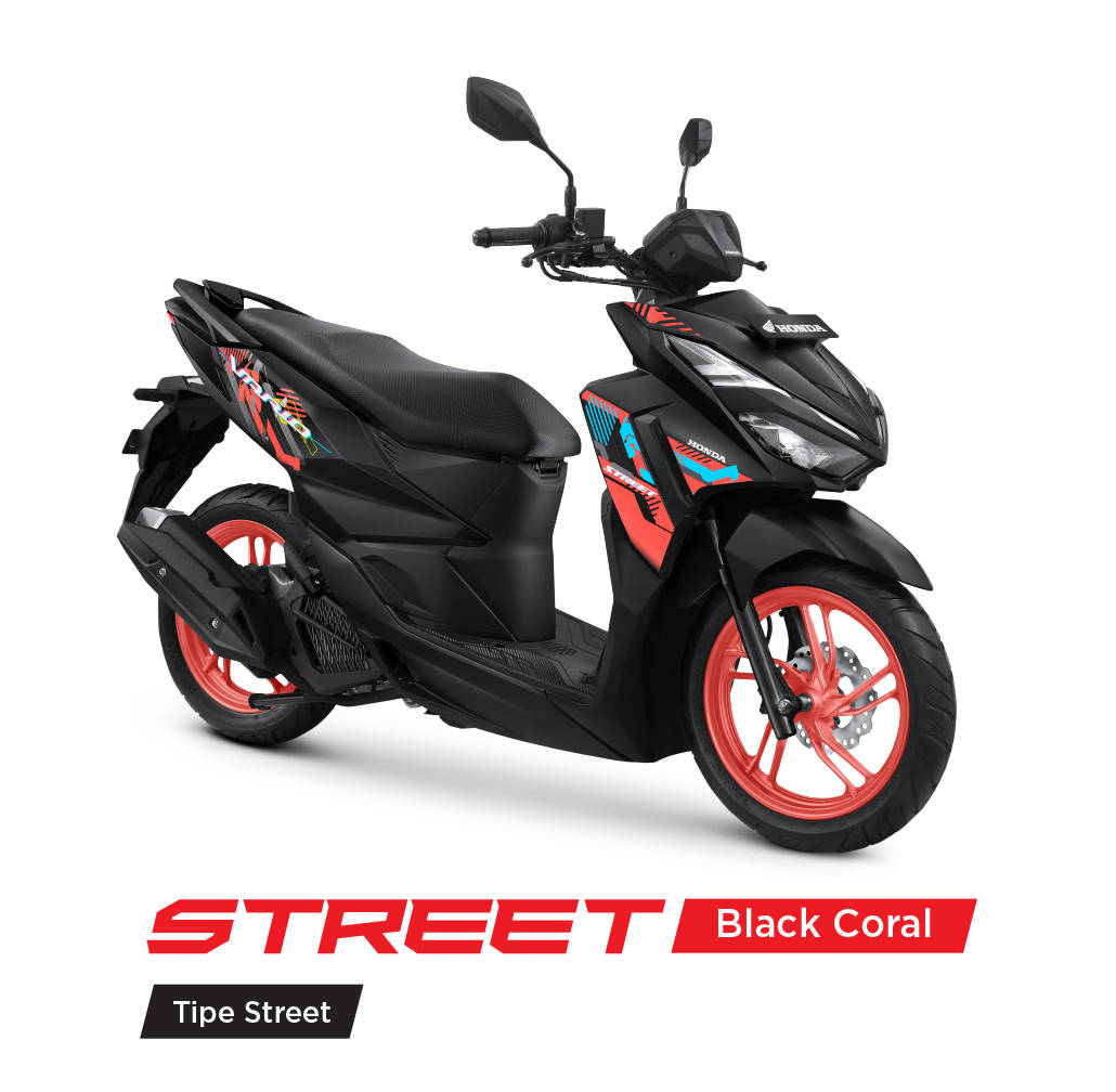 Motor honda vario street, black coral.