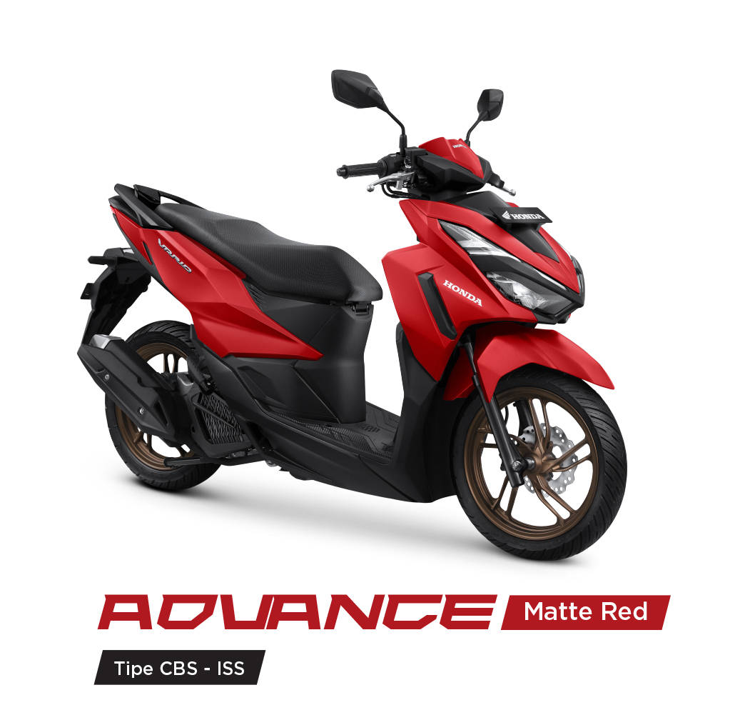 Motor honda vario advanced, matte red tipe cbs-iss.